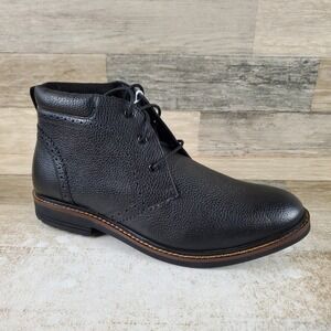 Nunn Bush Ozark II Men Chukka Boot Sz 10 XW Wide Tumbled Leather Lace Up Plain